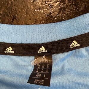 adidas Light Blue Short Sleeve Tee